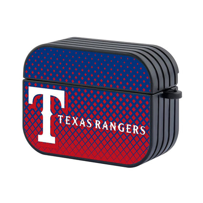 Texas Rangers MLB Time to Rise Apple Airpods Pro Case-Black-Carneyforia