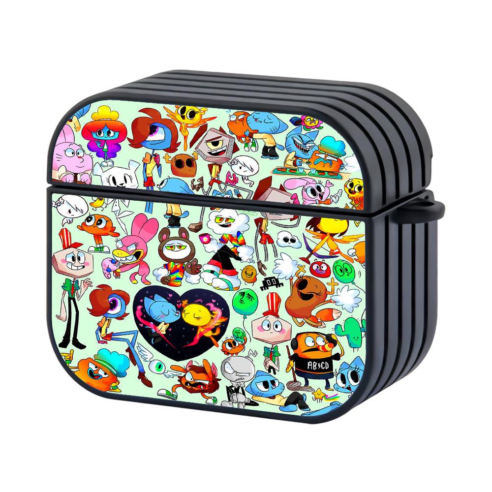The Amazing World of Gumball Doodle Apple Airpods 4 Case Black