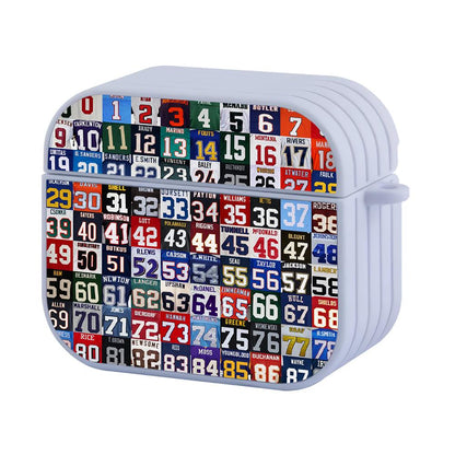 The Best NFL Players Number Legend Apple Airpods 4 Case White