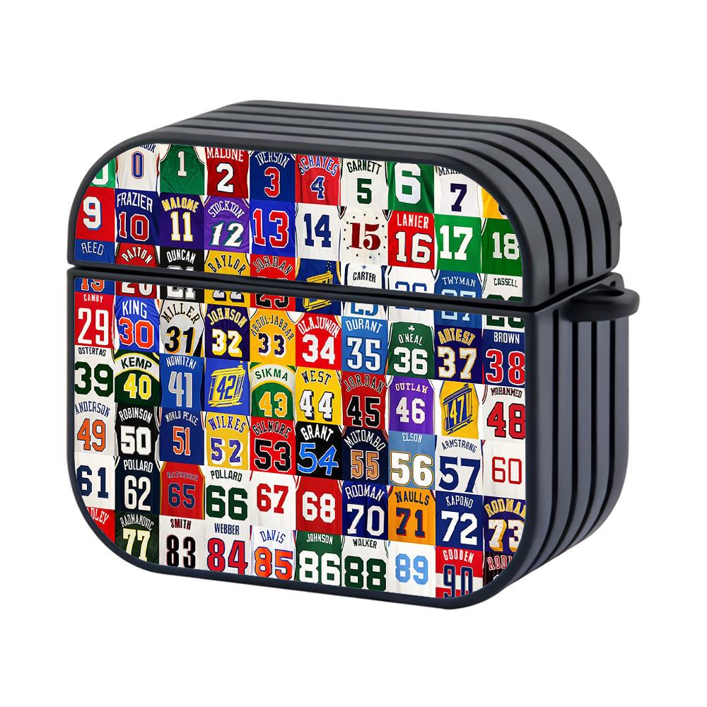 The Best Players Number NBA Legend Apple Airpods 4 Case Black