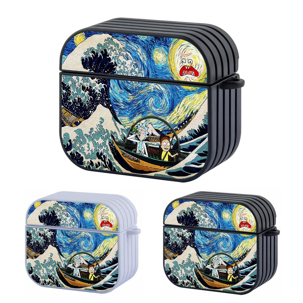 The Great Wave Rick and Morty Apple Airpods 4 Case
