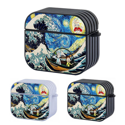 The Great Wave Rick and Morty Apple Airpods 4 Case