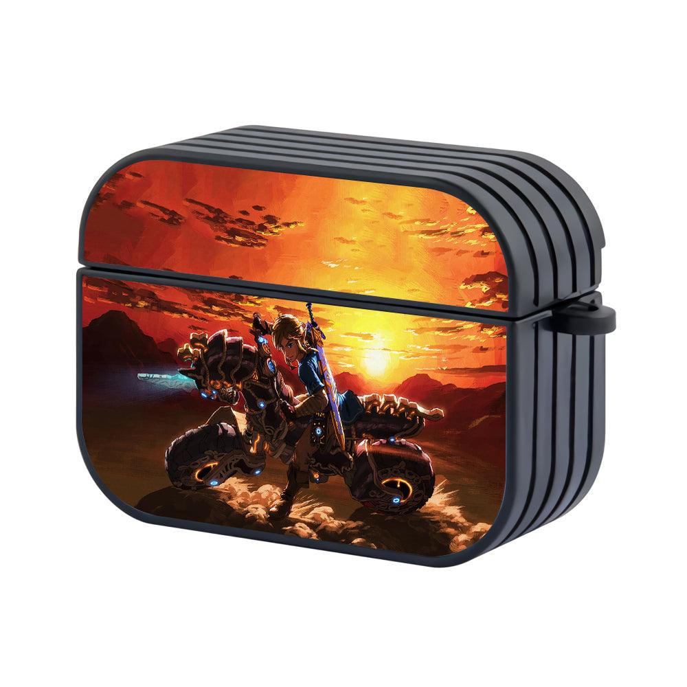 The Legend of Zelda Riding a Motorcycle Apple Airpods Pro 2 Case Black