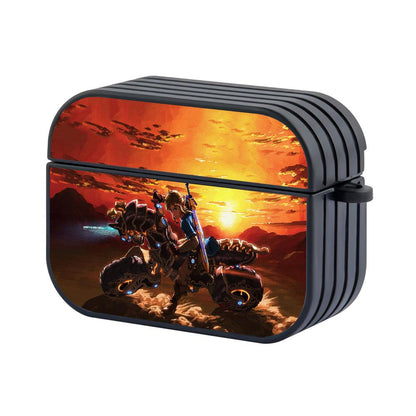 The Legend of Zelda Riding a Motorcycle Apple Airpods Pro 3 Case Black