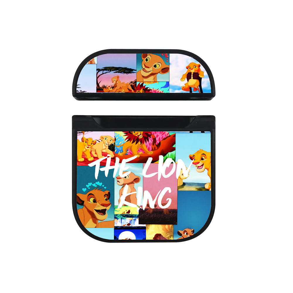 The Lion King Aesthetic Collage Apple Airpods Case Black