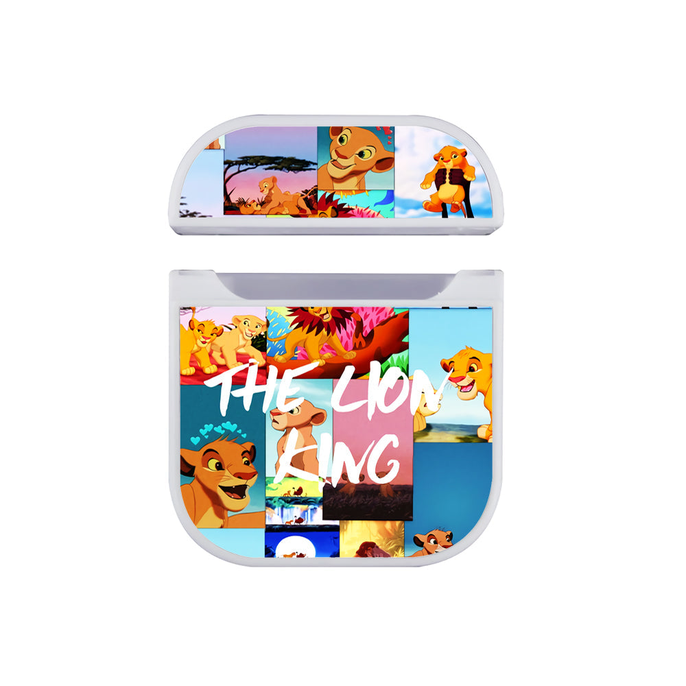 The Lion King Aesthetic Collage Apple Airpods Case White