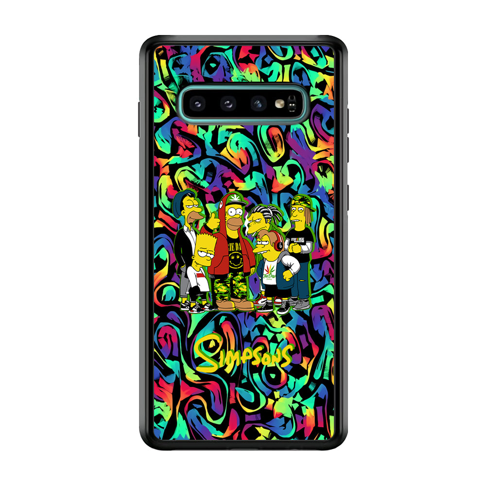 The Simpson Daddy's Squad Samsung Galaxy S10 Case