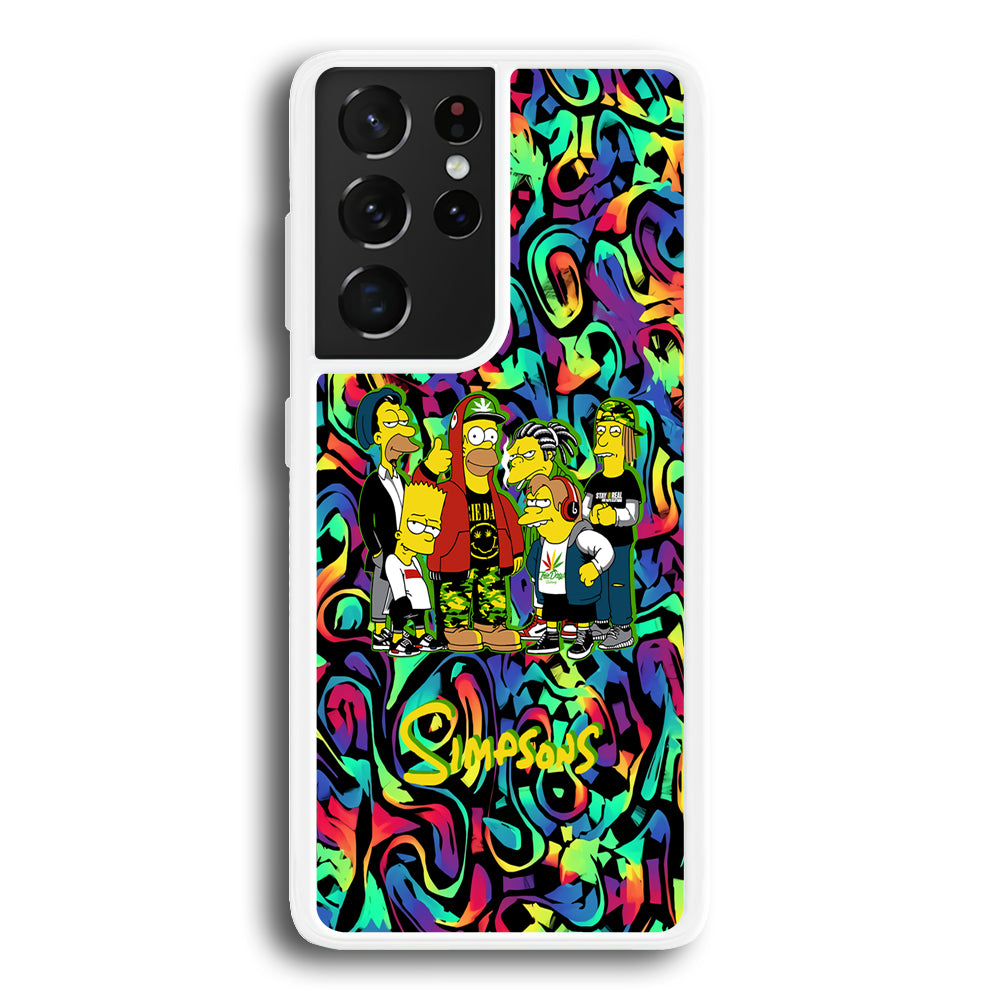 The Simpson Daddy's Squad Samsung Galaxy S21 Ultra Case