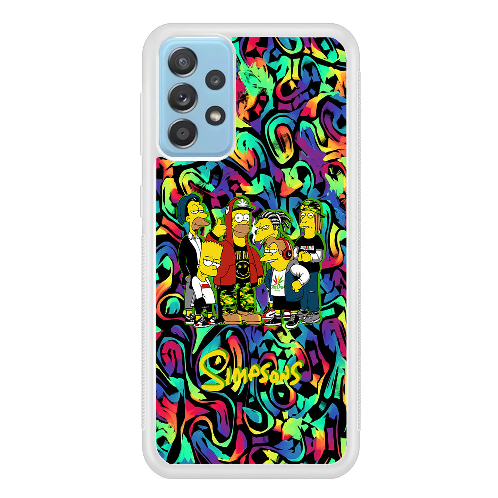 The Simpson Daddy's Squad Samsung Galaxy A72 Case