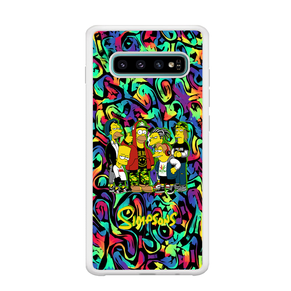 The Simpson Daddy's Squad Samsung Galaxy S10 Case