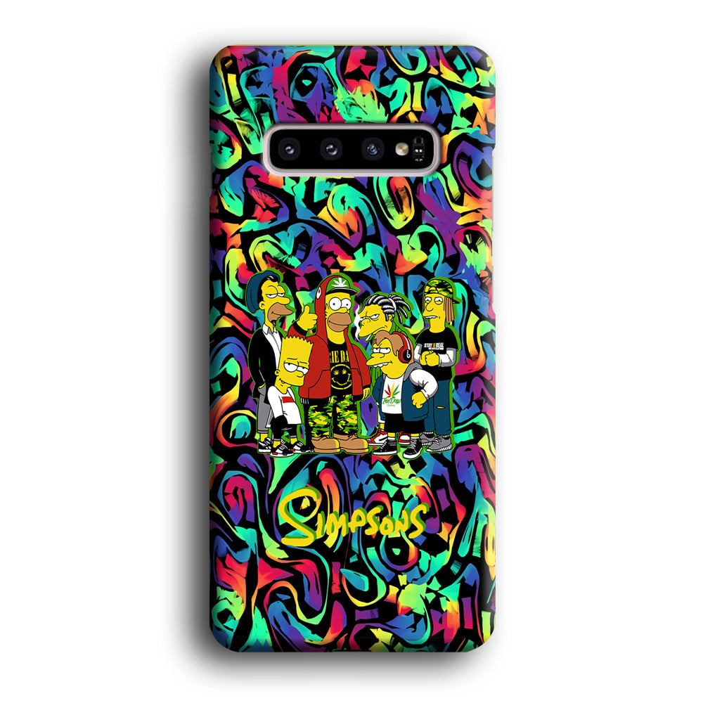 The Simpson Daddy's Squad Samsung Galaxy S10 Case