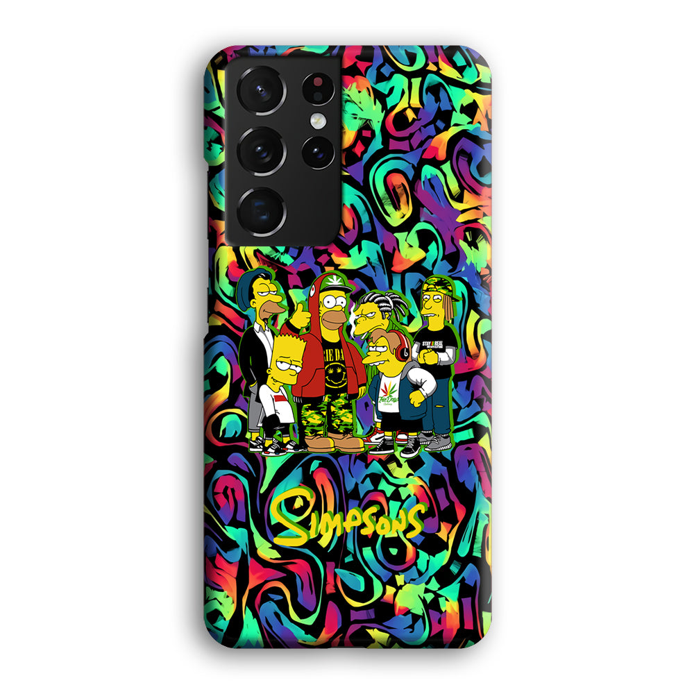 The Simpson Daddy's Squad Samsung Galaxy S21 Ultra Case