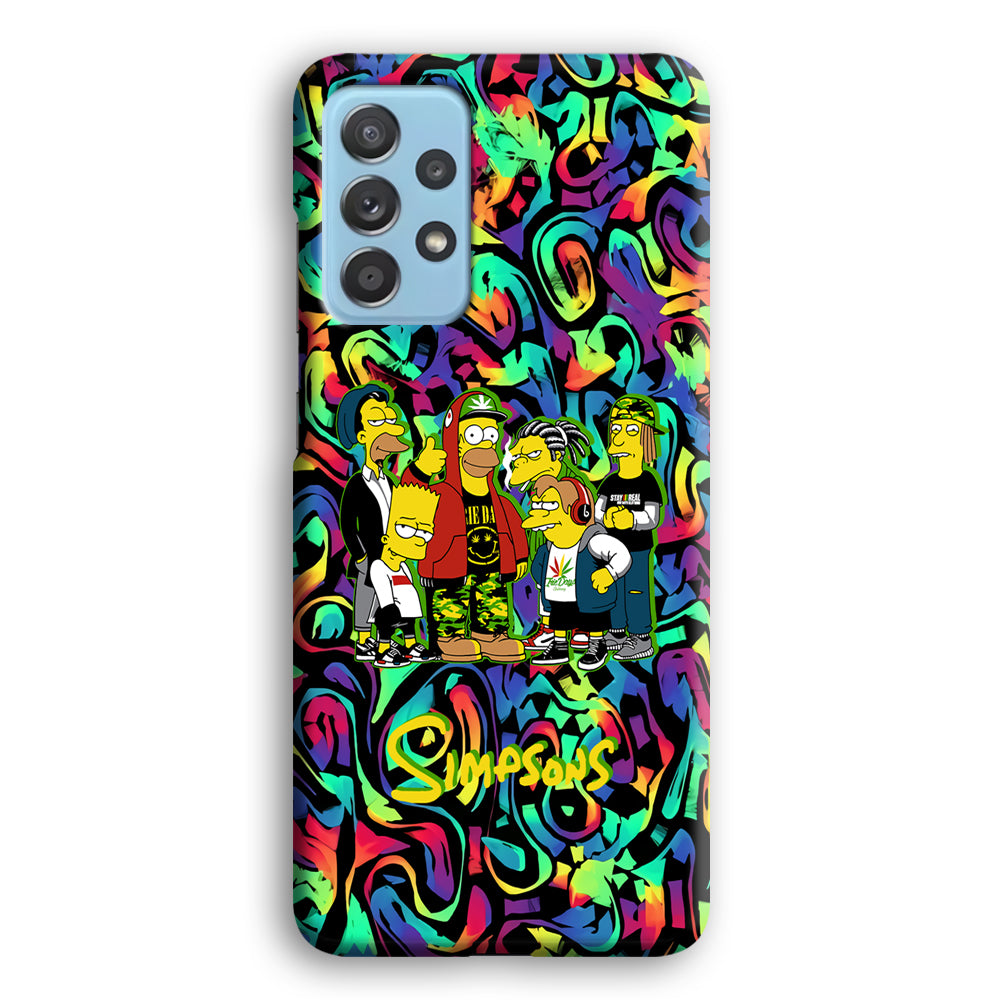 The Simpson Daddy's Squad Samsung Galaxy A72 Case