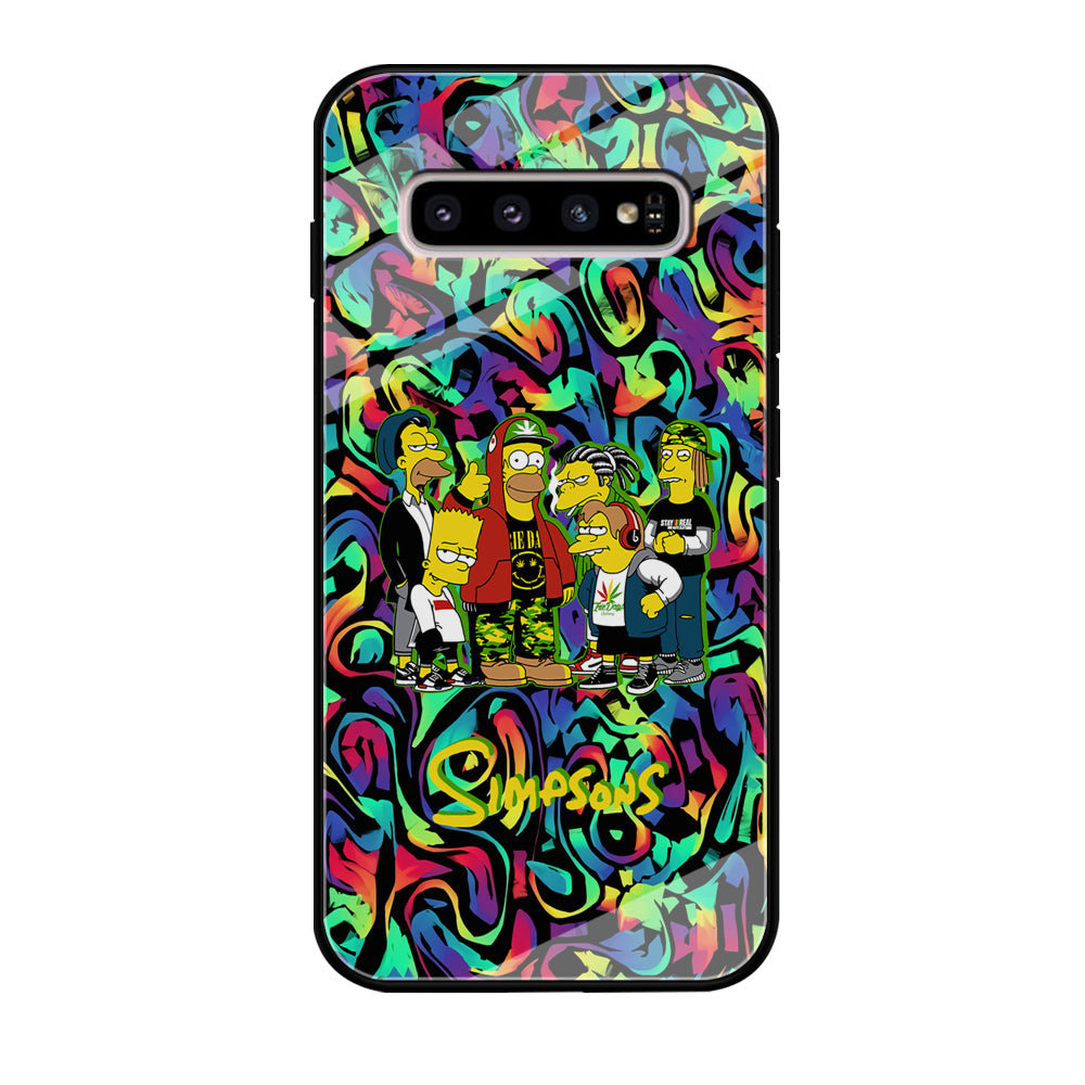 The Simpson Daddy's Squad Samsung Galaxy S10 Case