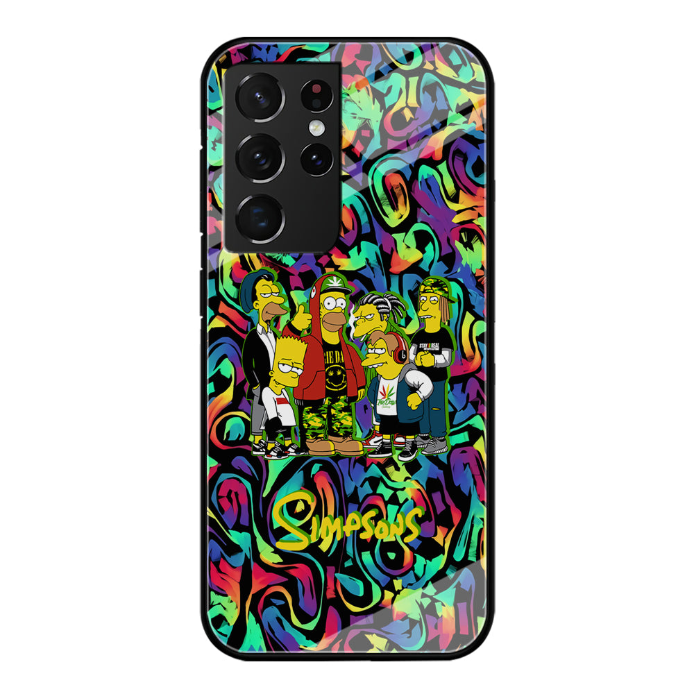 The Simpson Daddy's Squad Samsung Galaxy S21 Ultra Case