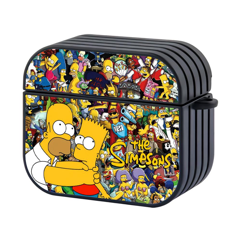 The Simpsons Father and Son Collaboration Apple Airpods 4 Case Black