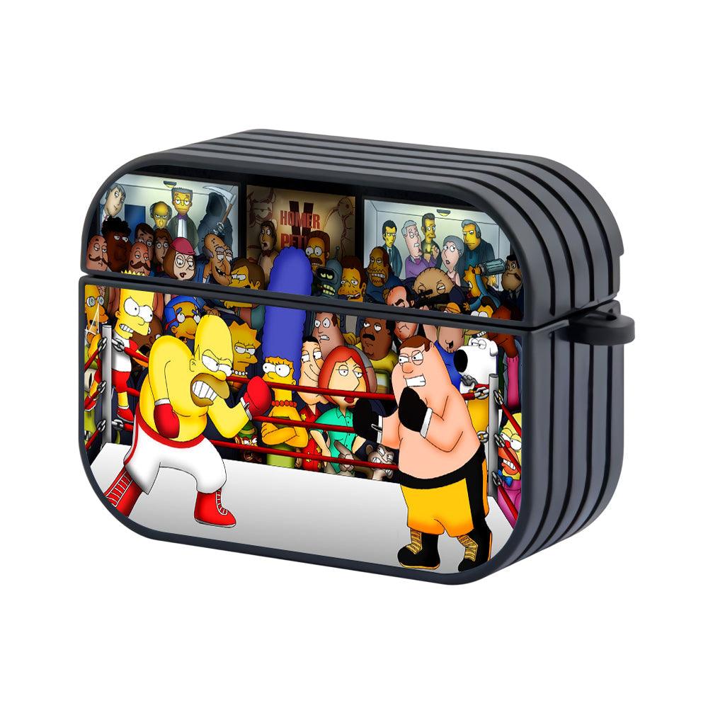 The Simpsons VS Family Guy Apple Airpods Pro 2 Case Black