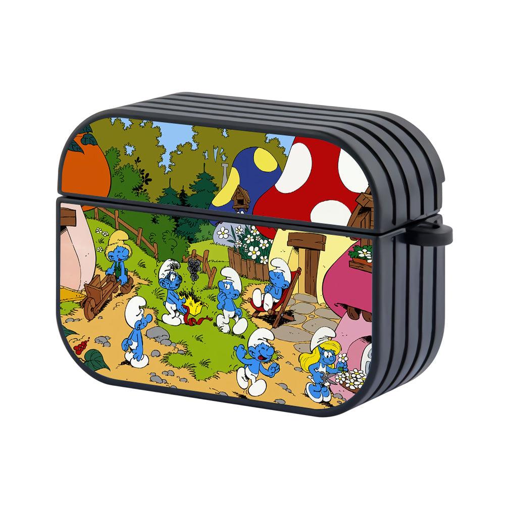 The Smurfs Another Enjoyment at The Village Apple Airpods Pro Case-Black-Carneyforia