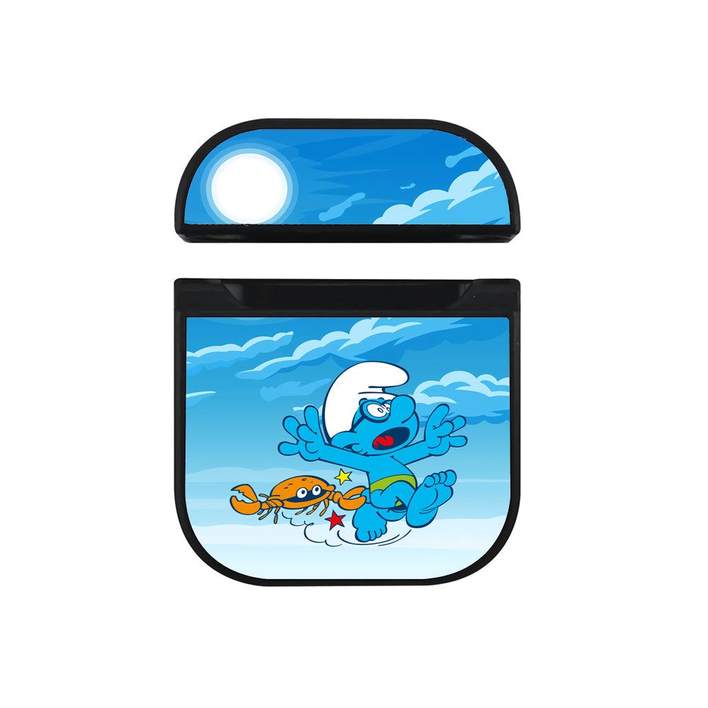 The Smurfs Grabbed and Ran Apple Airpods Case Black