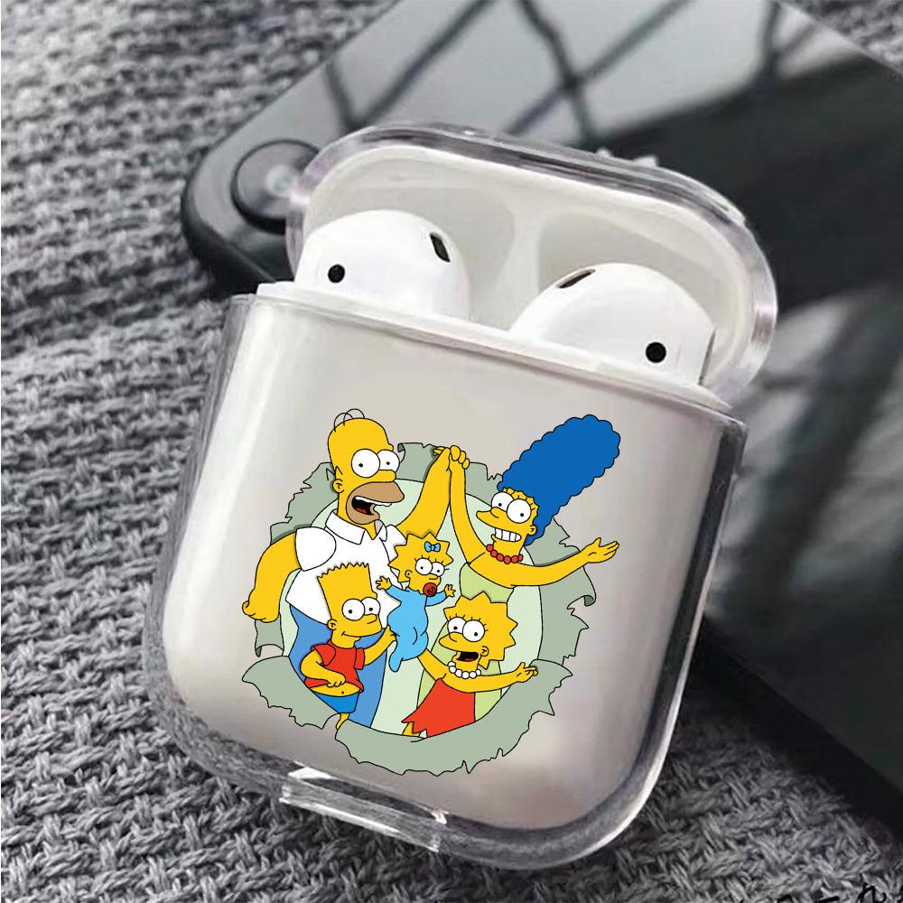The simpson family harmony Apple Airpods Clear Case