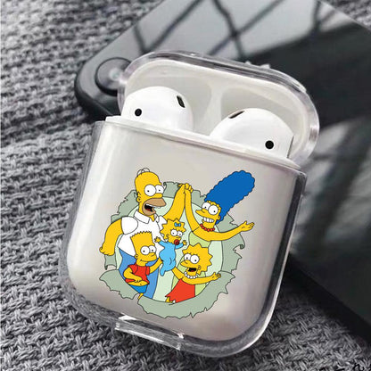 The simpson family harmony Apple Airpods Clear Case