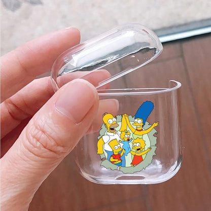 The simpson family harmony Apple Airpods Clear Case