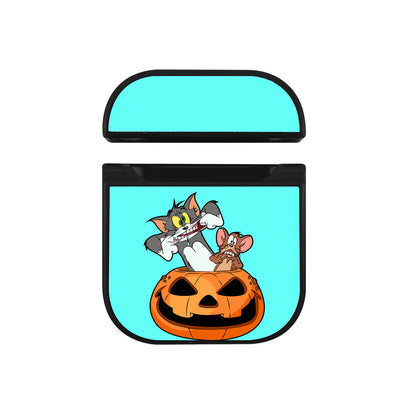 Tom And Jerry Halloween Apple Airpods Case Black