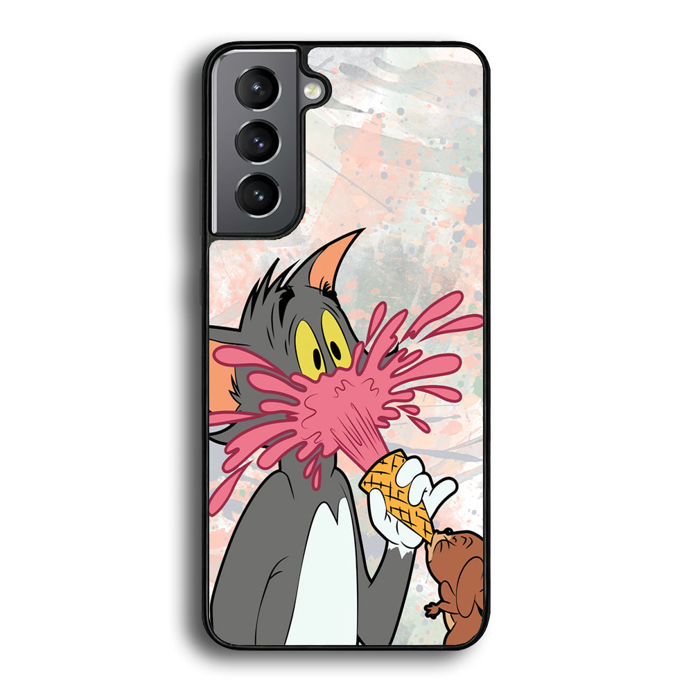 Tom And Jerry Ice Cream Gun Samsung Galaxy A16 Case - Carneyforia