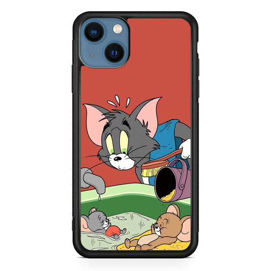 Tom and Jerry Do Not Be Noisy iPhone 14 Plus Case - Carneyforia