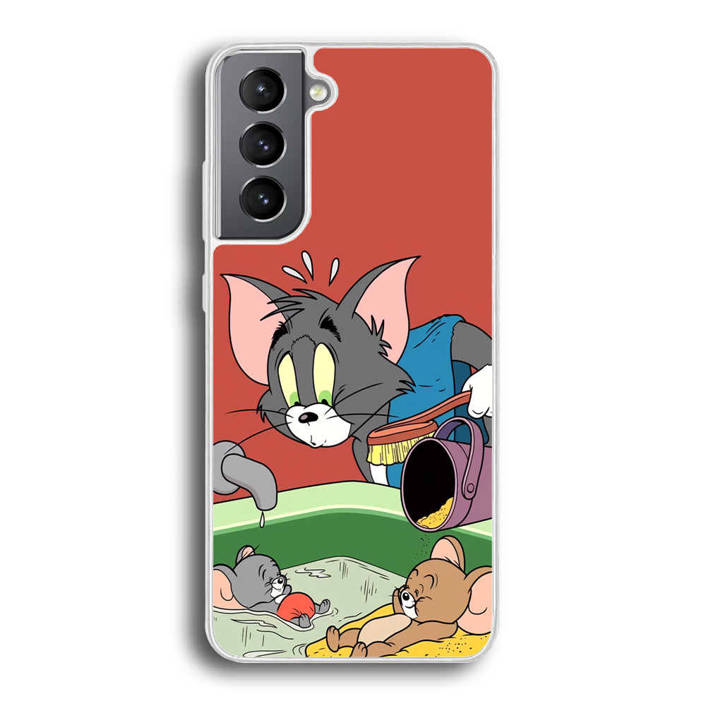 Tom and Jerry Do Not Be Noisy Samsung Galaxy S21 Case