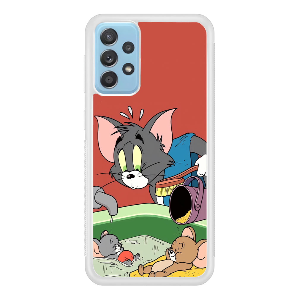 Tom and Jerry Do Not Be Noisy Samsung Galaxy A52 Case