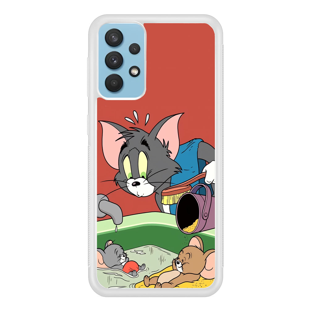 Tom and Jerry Do Not Be Noisy Samsung Galaxy A32 Case