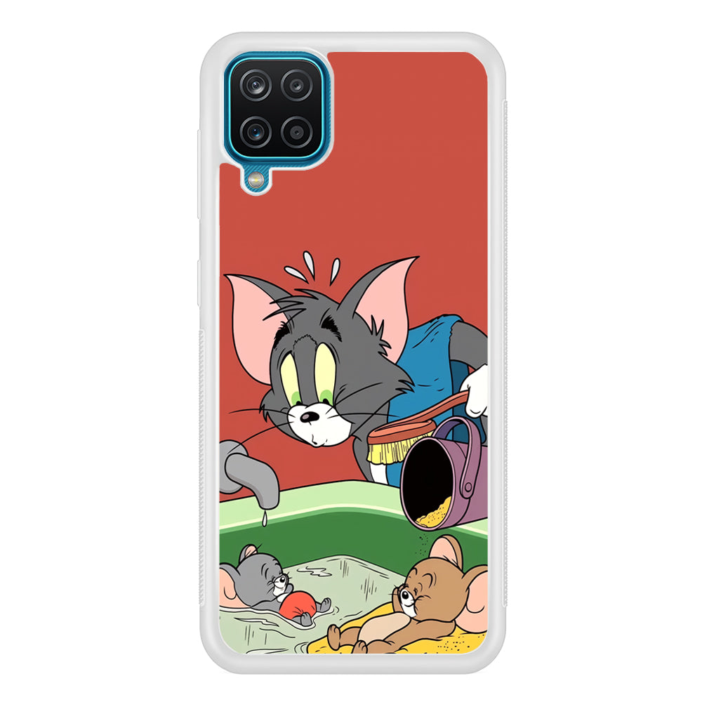 Tom and Jerry Do Not Be Noisy Samsung Galaxy A12 Case