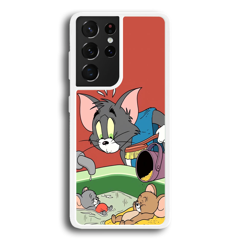 Tom and Jerry Do Not Be Noisy Samsung Galaxy S21 Ultra Case