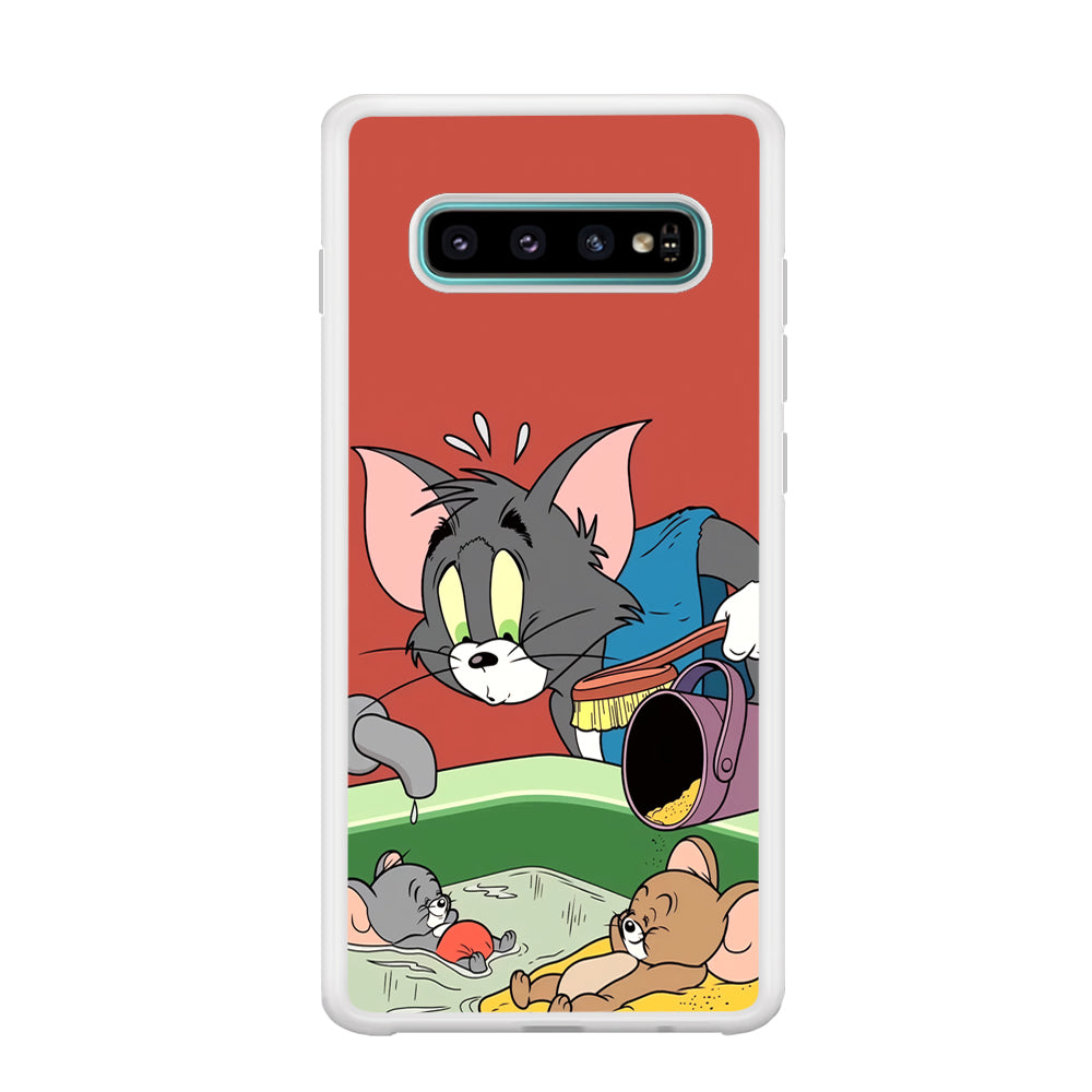 Tom and Jerry Do Not Be Noisy Samsung Galaxy S10 Case