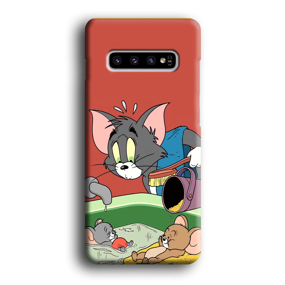 Tom and Jerry Do Not Be Noisy Samsung Galaxy S10 Case