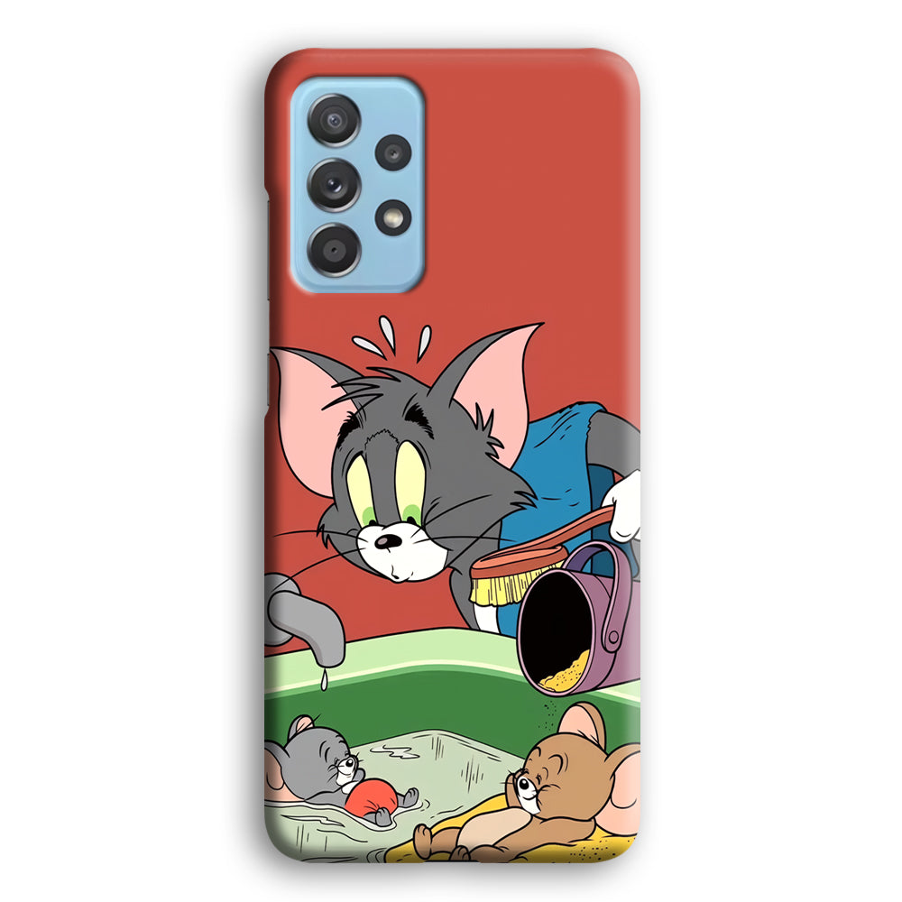 Tom and Jerry Do Not Be Noisy Samsung Galaxy A52 Case