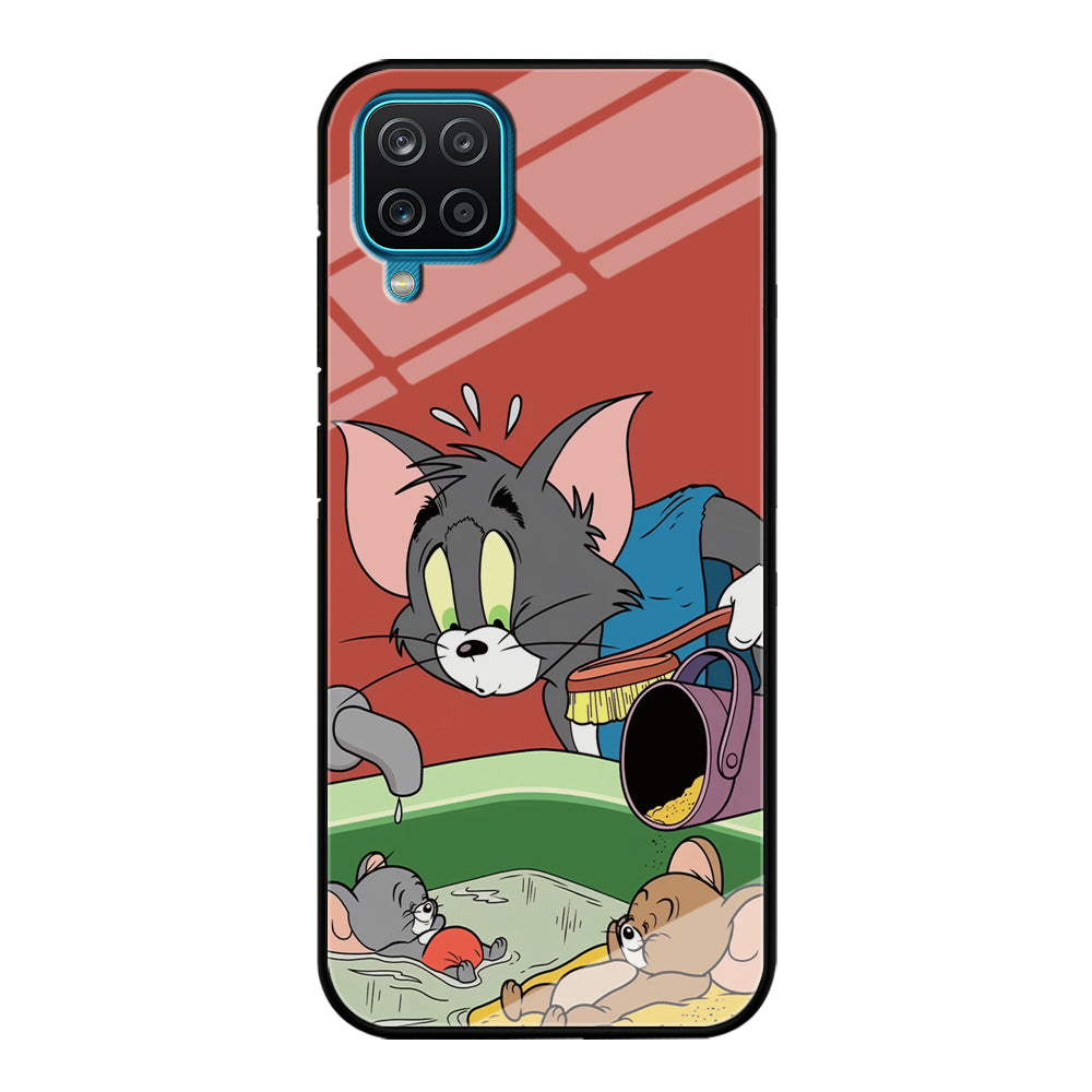 Tom and Jerry Do Not Be Noisy Samsung Galaxy A12 Case