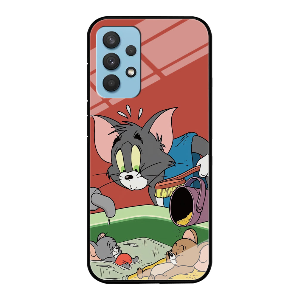 Tom and Jerry Do Not Be Noisy Samsung Galaxy A32 Case