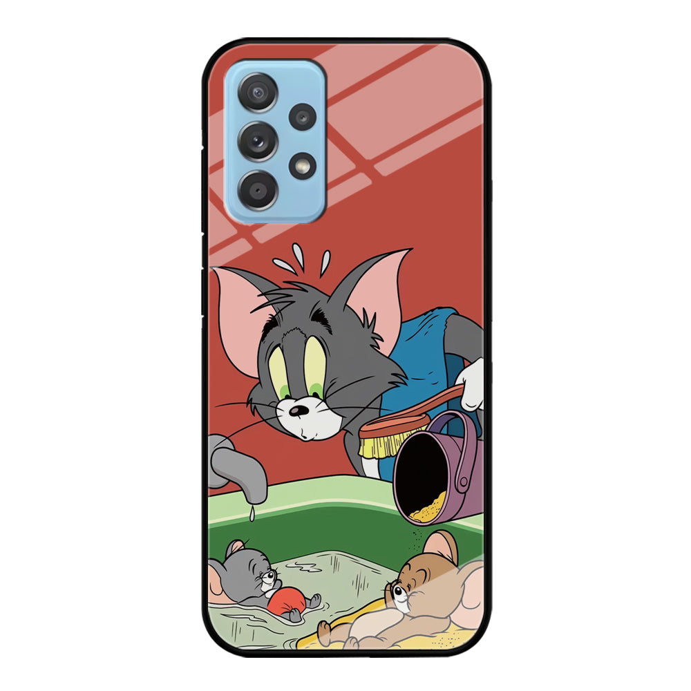 Tom and Jerry Do Not Be Noisy Samsung Galaxy A72 Case