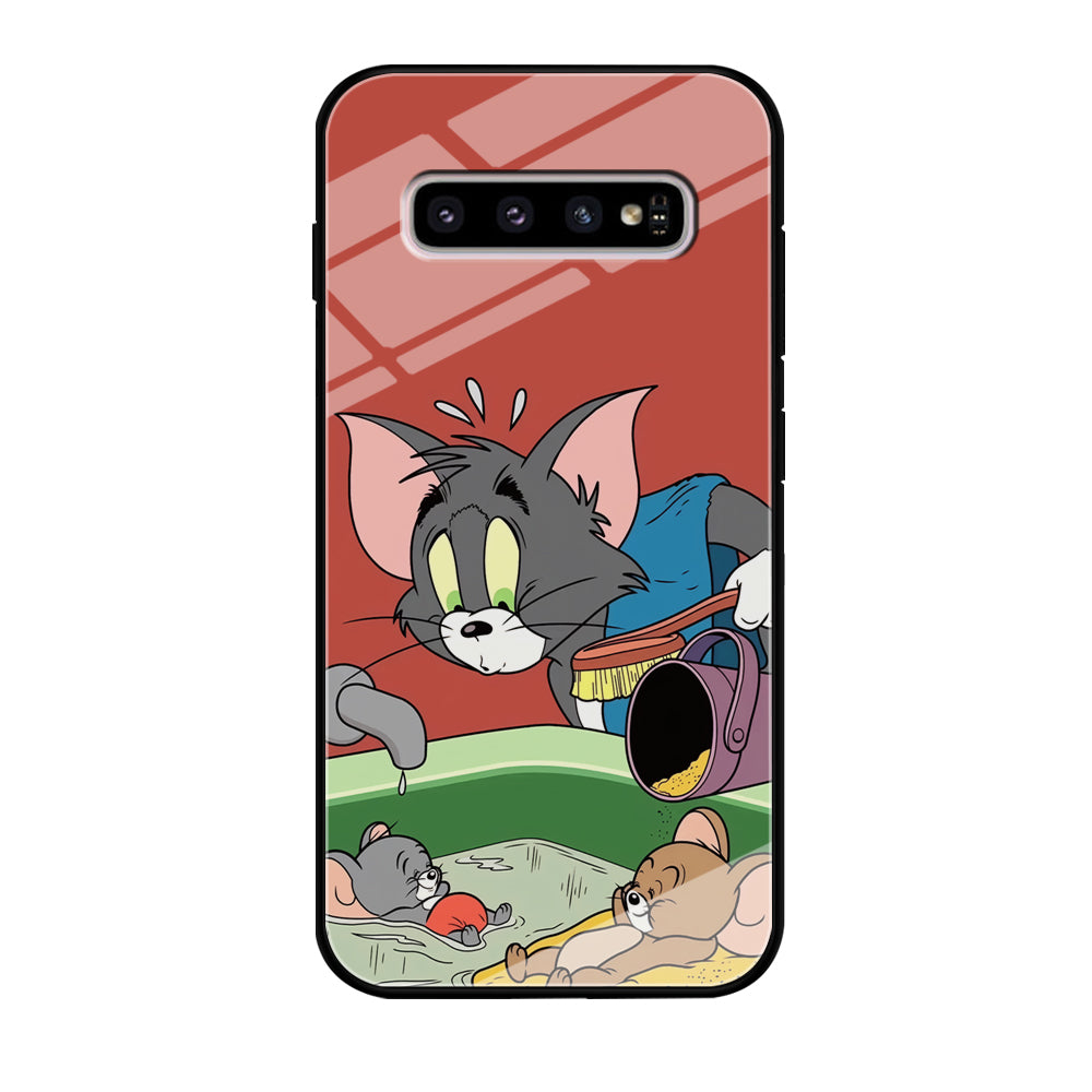 Tom and Jerry Do Not Be Noisy Samsung Galaxy S10 Case