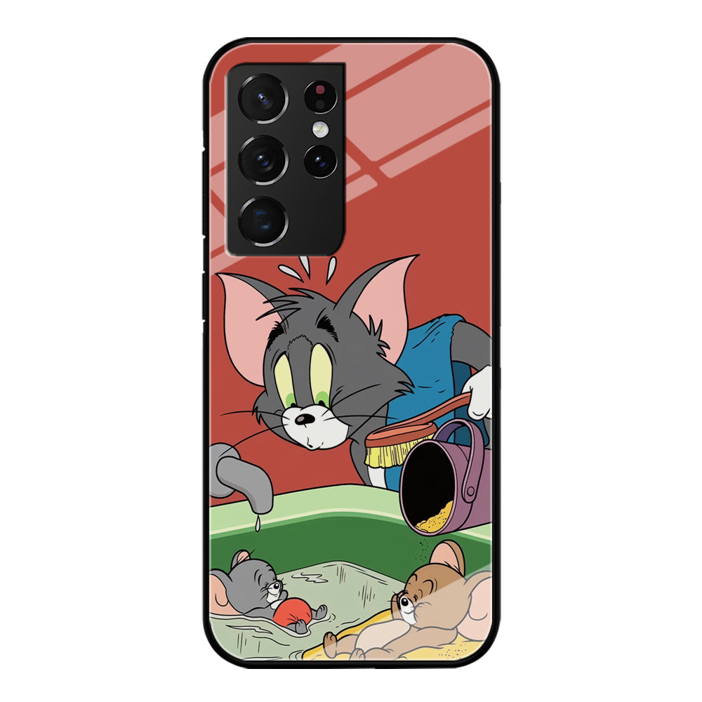 Tom and Jerry Do Not Be Noisy Samsung Galaxy S21 Ultra Case