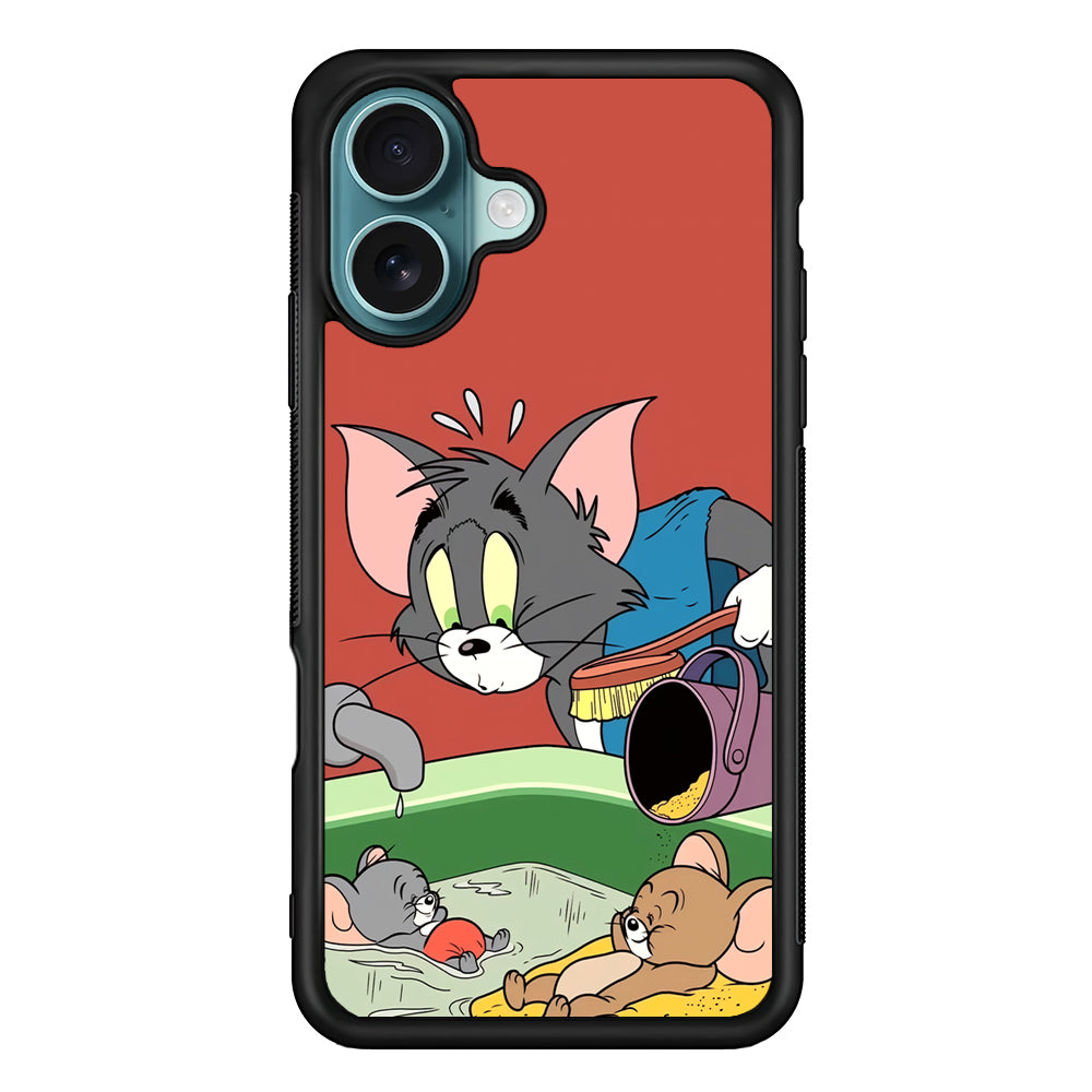 Tom and Jerry Do Not Be Noisy iPhone 16 Case