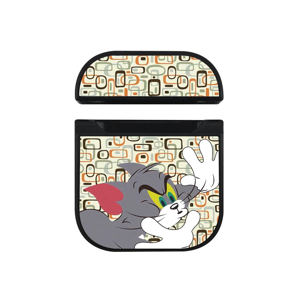 Tom and Jerry Trying to Catch Air Apple Airpods Case Black