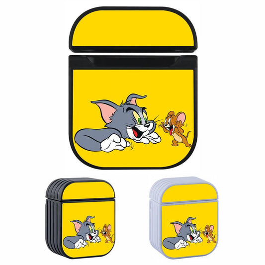 Tom and Jerry Yellow Background Apple Airpods Case