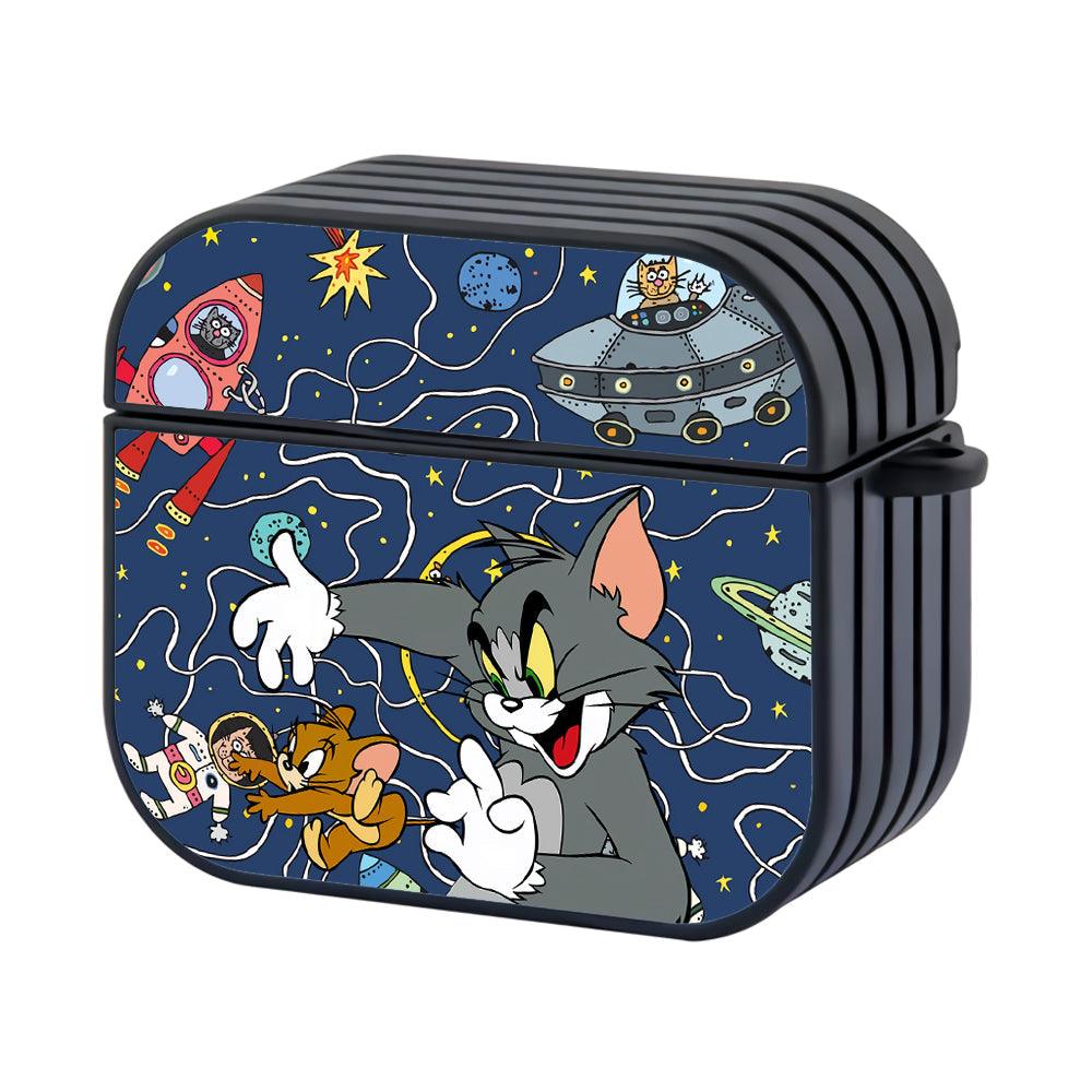 Tom and Jerry into The Space of Cats Apple Airpods 4 Case Black
