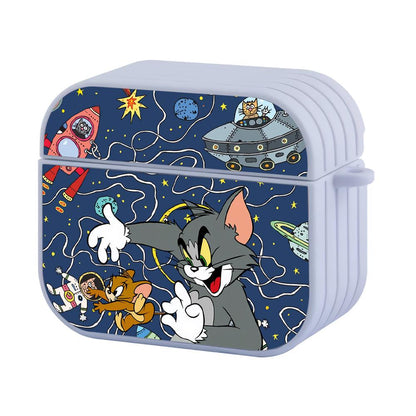 Tom and Jerry into The Space of Cats Apple Airpods 4 Case White