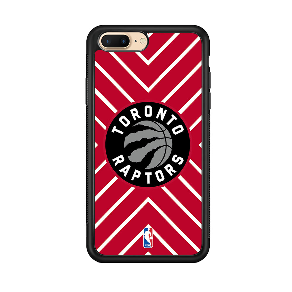 Toronto Raptors Red Shapes iPhone 8 Plus Case
