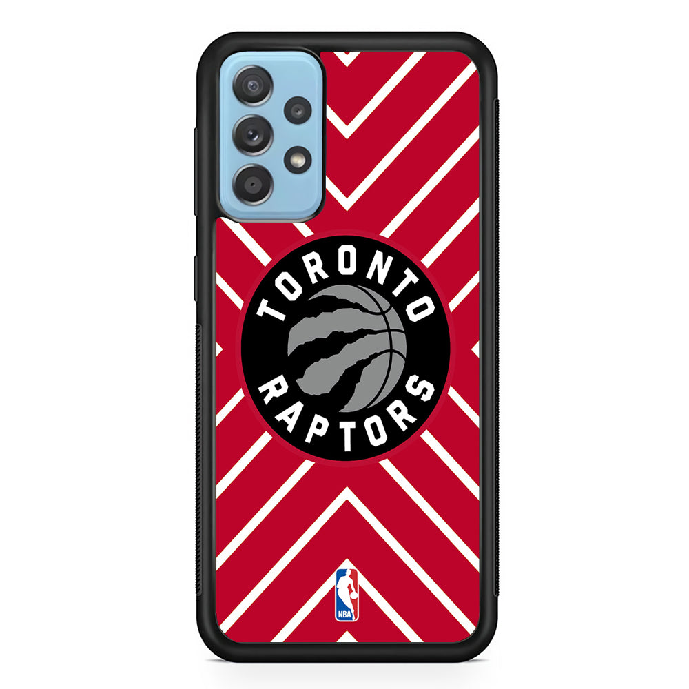 Toronto Raptors Red Shapes Samsung Galaxy A72 Case