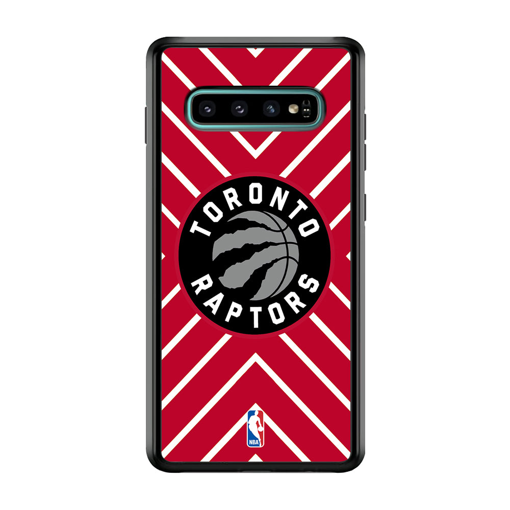 Toronto Raptors Red Shapes Samsung Galaxy S10 Case